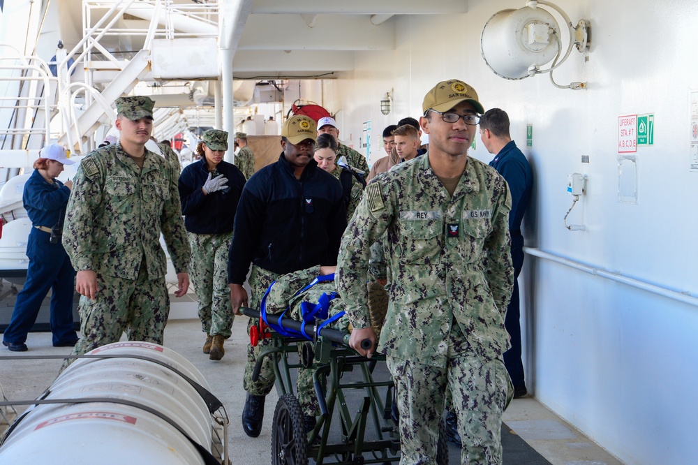 USNS Mercy Exercise 25-1 Final Mass Casualty Drill