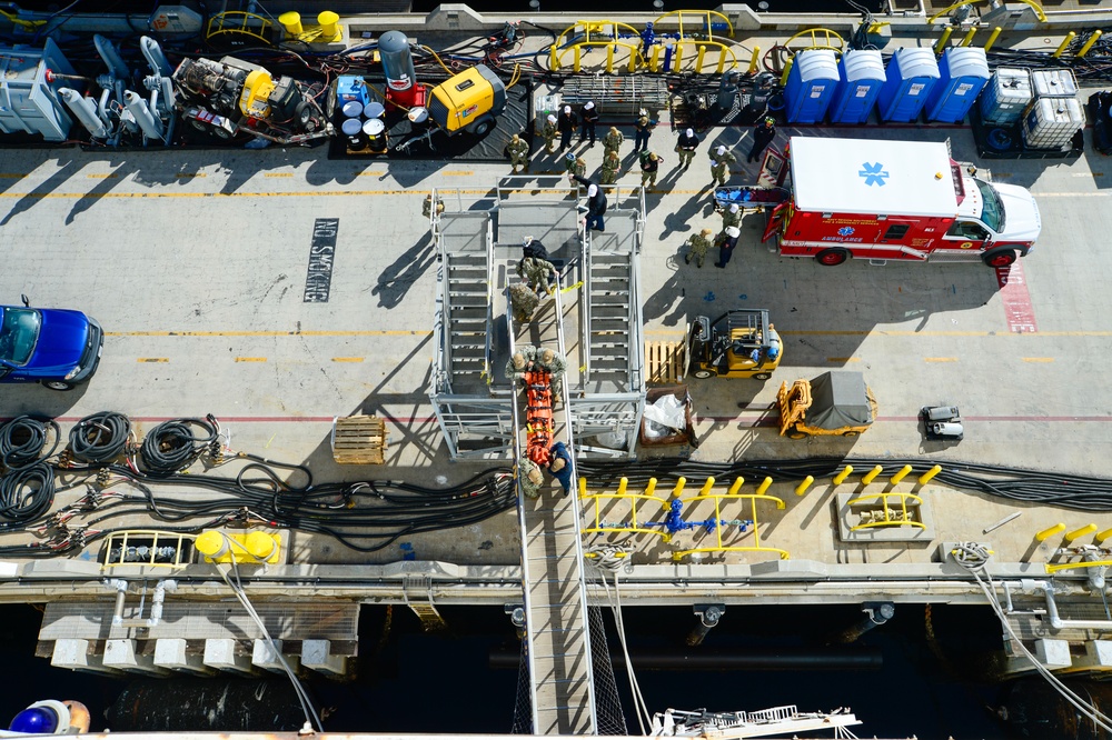 USNS Mercy Exercise 25-1 Final Mass Casualty Drill