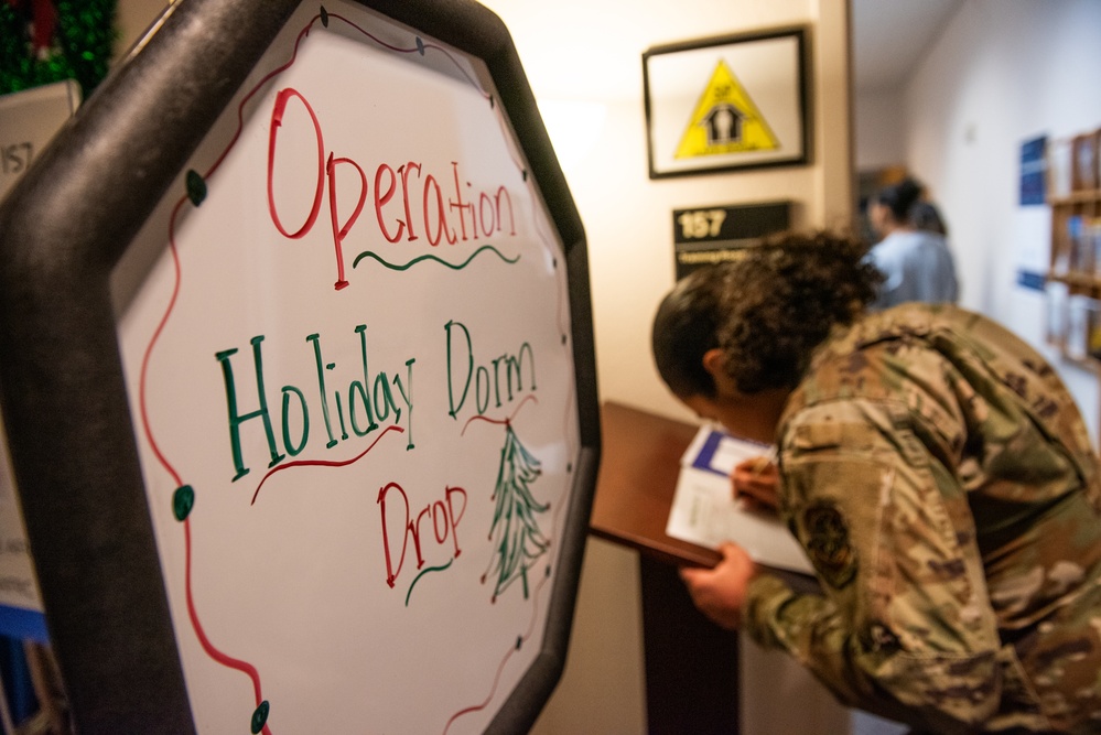 Building holiday magic: Team Travis gears up for Holiday Dorm Drop