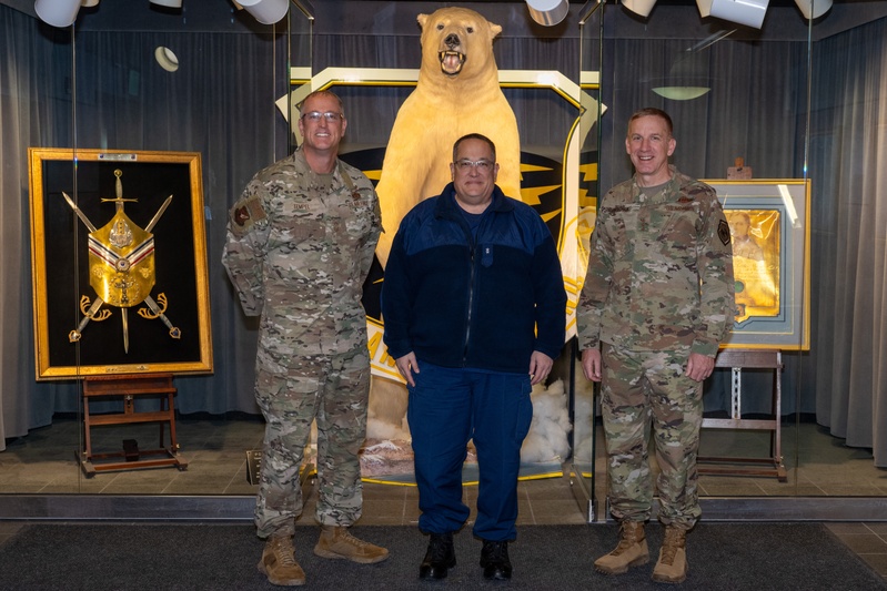 Rear Adm. Andrew Sugimoto visits JBER