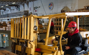 USS America (LHA 6) Conducts Ordnance Handling