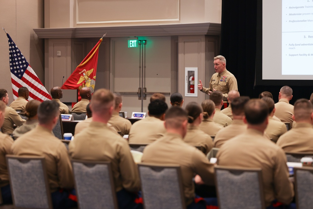 Marine Corps Recruiting Command Leadership Gather for National Officer Selection Officer Training Symposium FY25