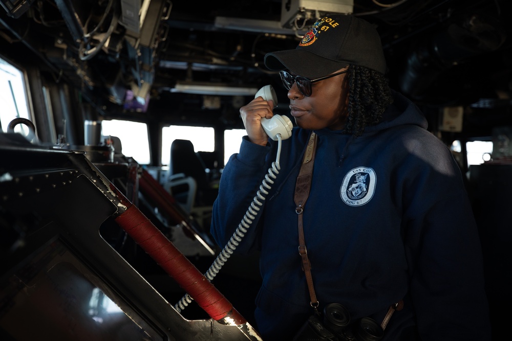 Watch Standers aboard the USS Cole