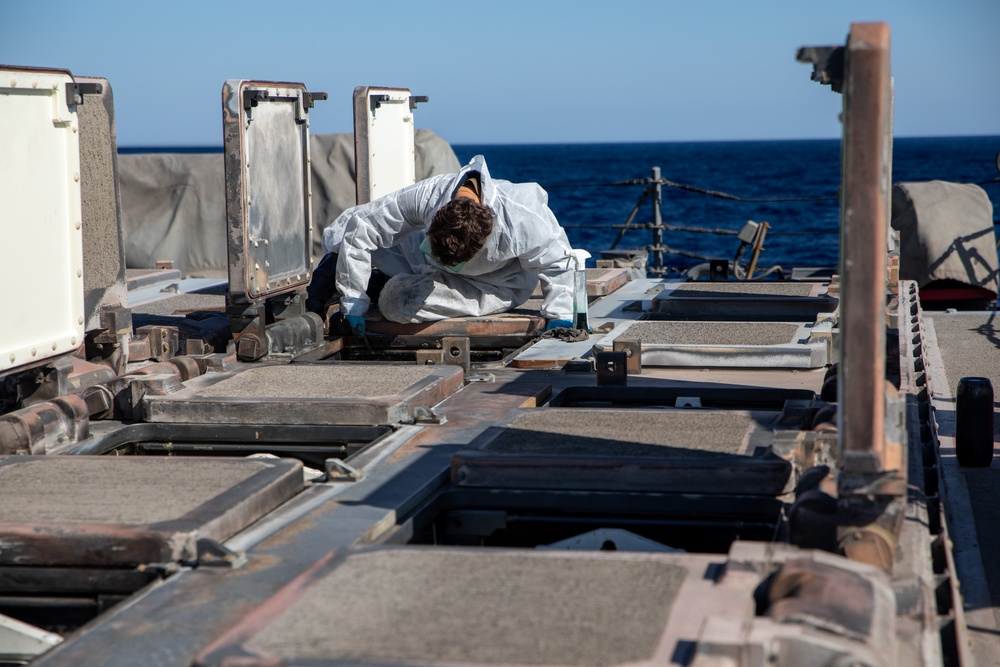 Weapons Systems Maintenance aboard the USS Cole