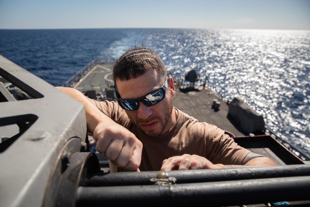 Weapons Systems Maintenance aboard the USS Cole