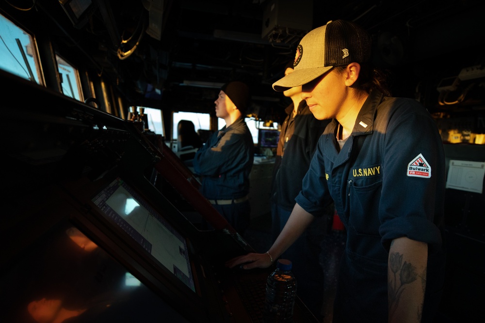 Watch Standers aboard the USS Cole