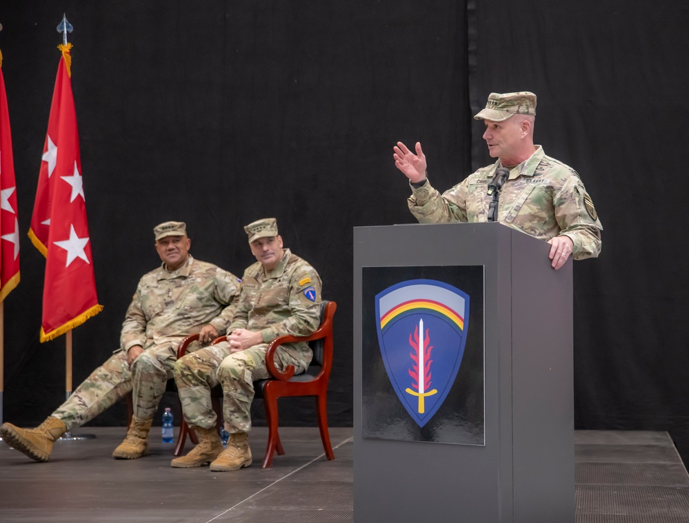 USAREUR-AF change of command ceremony