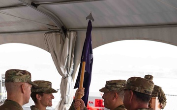 CPT Holly Beard Relinquishes Command of HHC, 322 Civil Affairs Brigade.