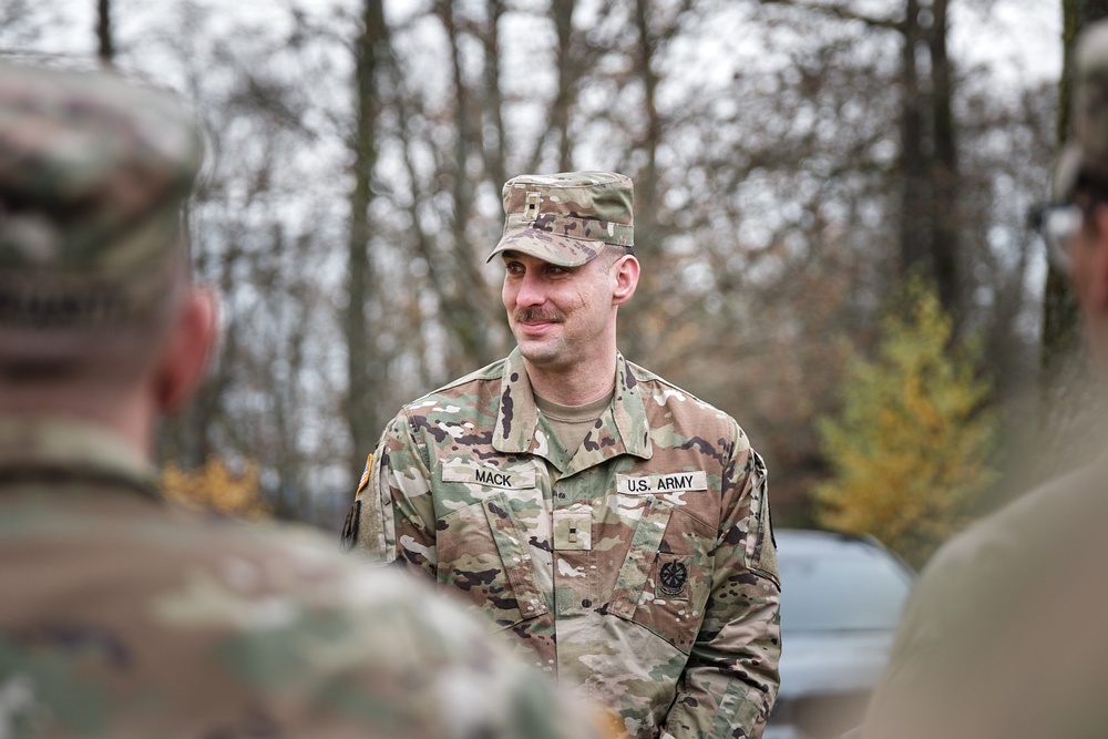 Warrant Officer Mack Honored at Farewell Ceremony in Sembach