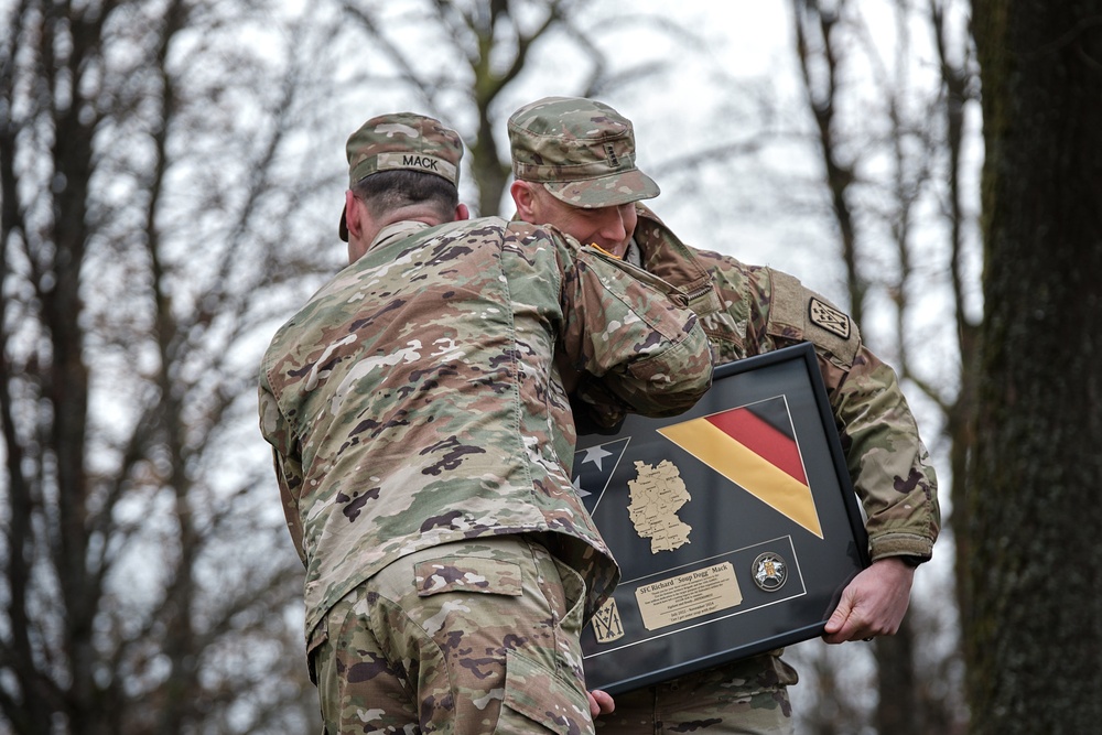 Warrant Officer Mack Honored at Farewell Ceremony in Sembach