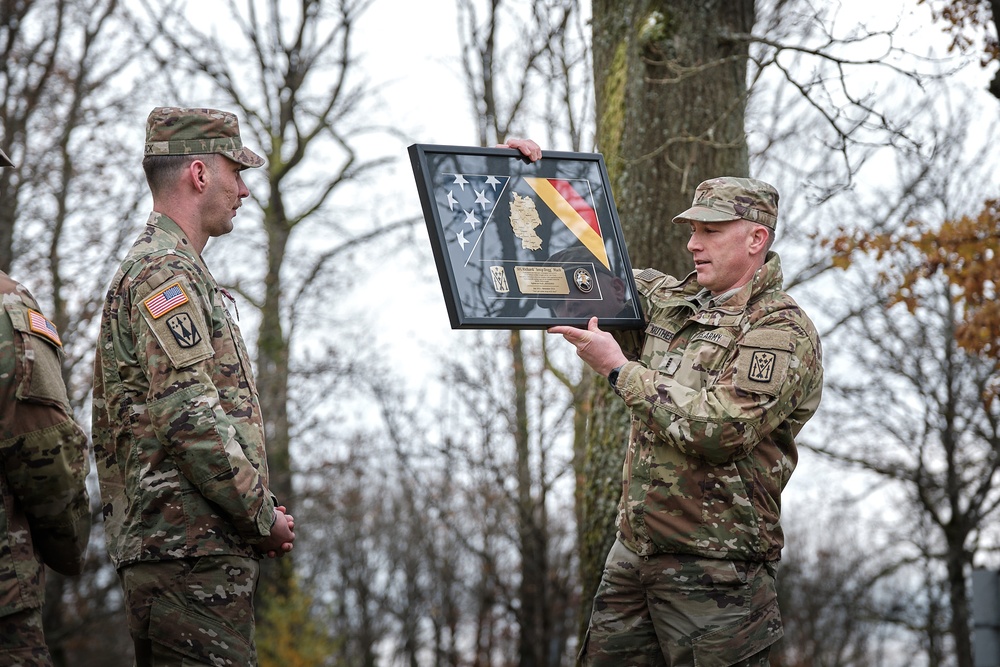 Warrant Officer Mack Honored at Farewell Ceremony in Sembach