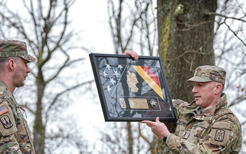 Warrant Officer Mack Honored at Farewell Ceremony in Sembach