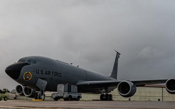 351st ARS Refuels P-8 Poseidon