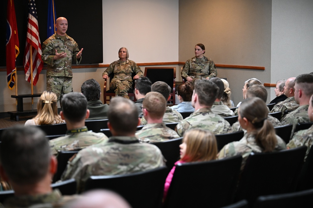 Speaking to his Airmen