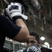 USS Gerald R. Ford (CVN 78) Sailors practice boxing