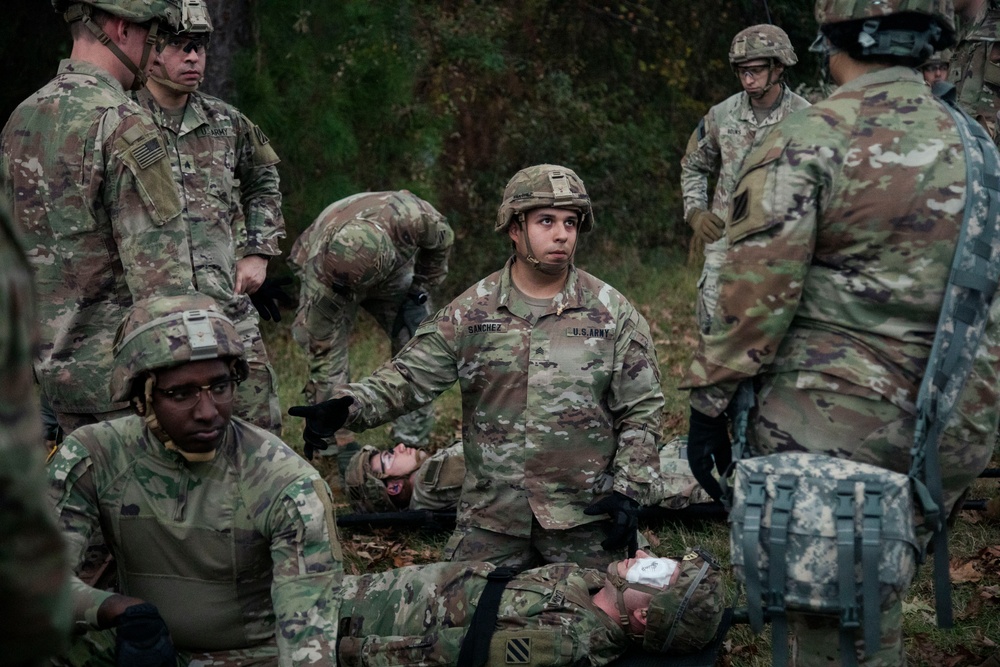 Charlie Co., 603d ASB conduct tactical combat casualty care training