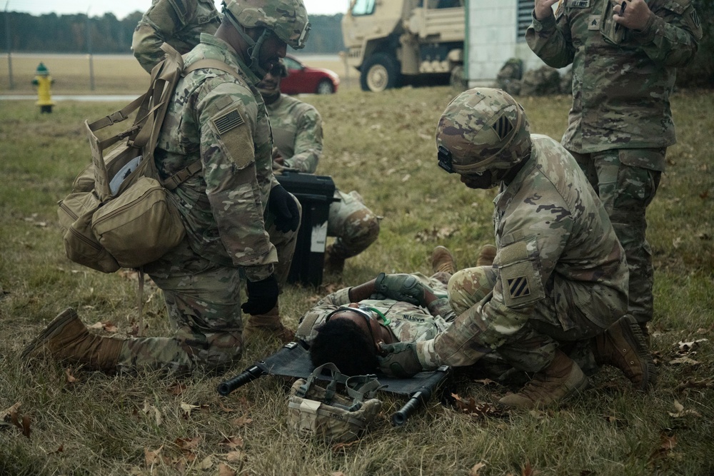 Charlie Co., 603d ASB conduct tactical combat casualty care training