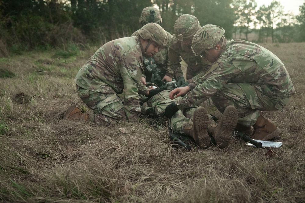 Charlie Co., 603d ASB conduct tactical combat casualty care training