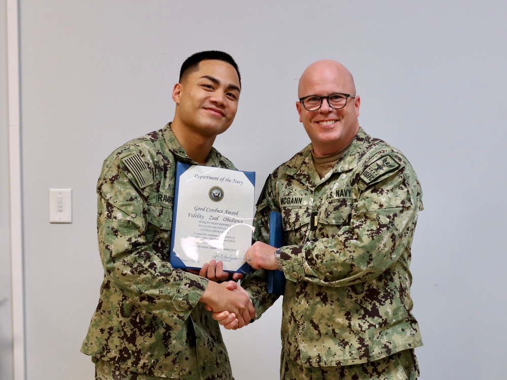 MU2 Ramirez Receives Award