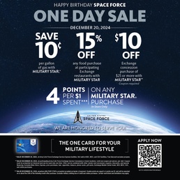 MILITARY STAR® Celebrates Space Force’s Fifth Birthday with Exclusive Savings