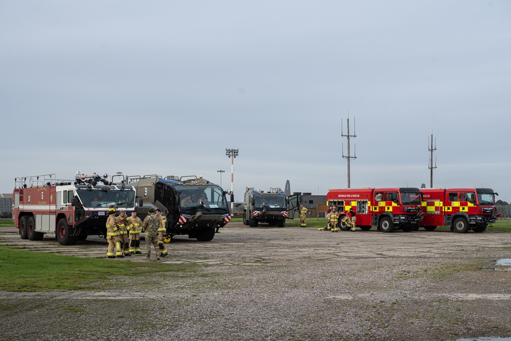 100th CES and RAF Marham firefighters conduct training