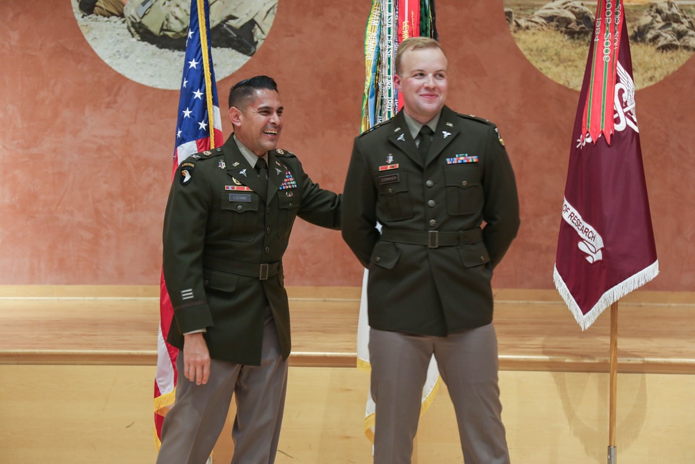 WRAIR holds promotion ceremony for U.S. Army Capt. Nickolas Cormier