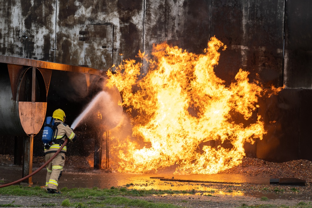 100th CES and RAF Marham firefighters conduct training