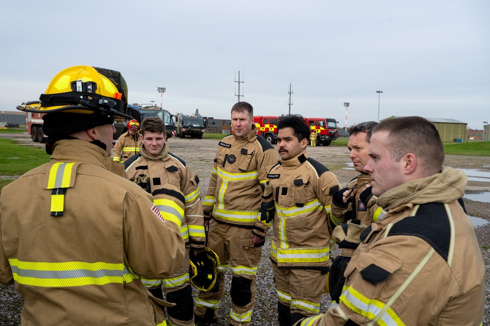 100th CES and RAF Marham firefighters conduct training