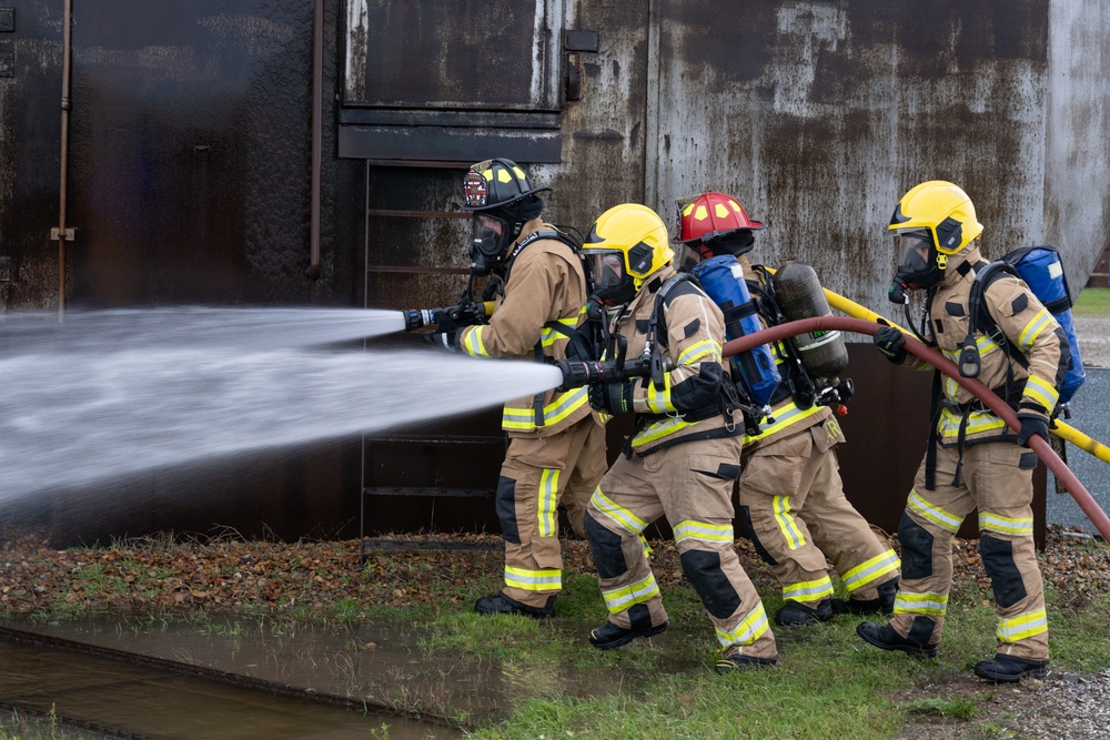 100th CES and RAF Marham firefighters conduct training