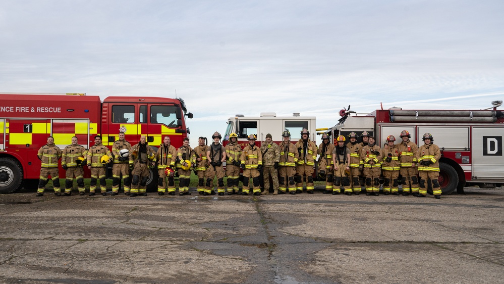 100th CES and RAF Marham firefighters conduct training