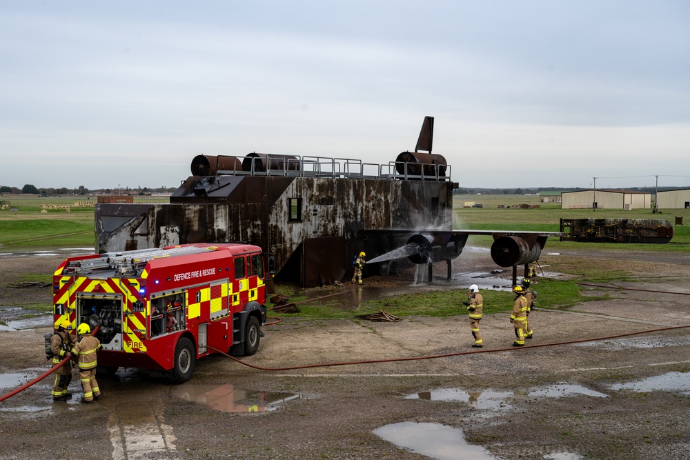 100th CES and RAF Marham firefighters conduct training