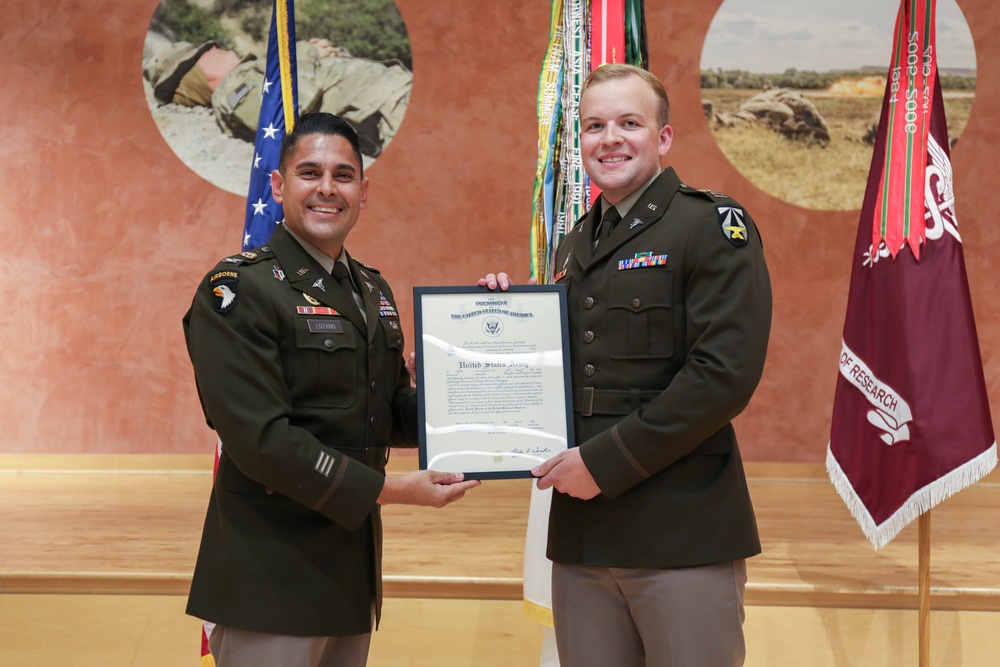 WRAIR holds promotion ceremony for U.S. Army Capt. Nickolas Cormier