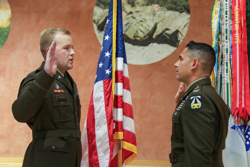 WRAIR holds promotion ceremony for U.S. Army Capt. Nickolas Cormier