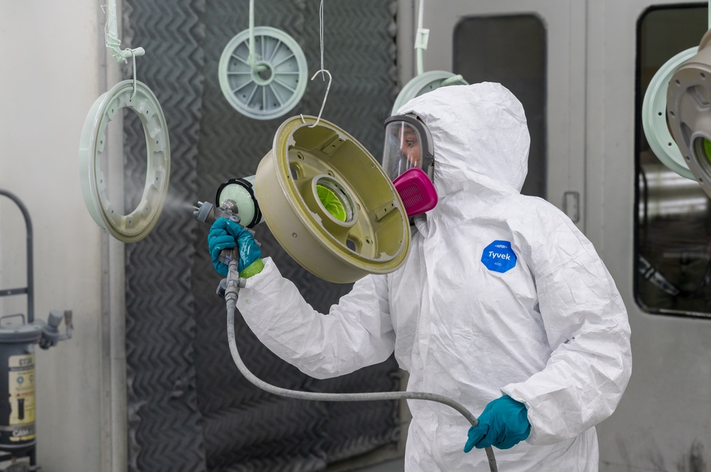 509th MXS low observable maintenance unit delivers mission readiness in spray booth