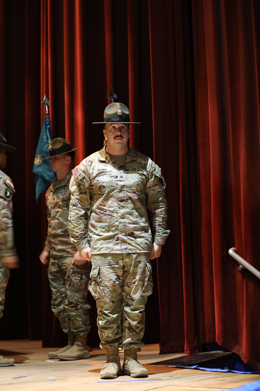 SGT Manuel Medina earns Iron Drill Sergeant 'Iron Drill Sergeant' for achieving the highest score on the ACFT for graduating class 001-25