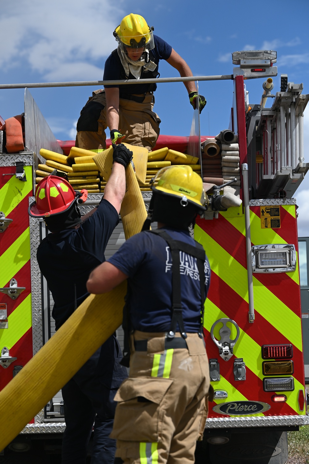 Firefighters Load Up