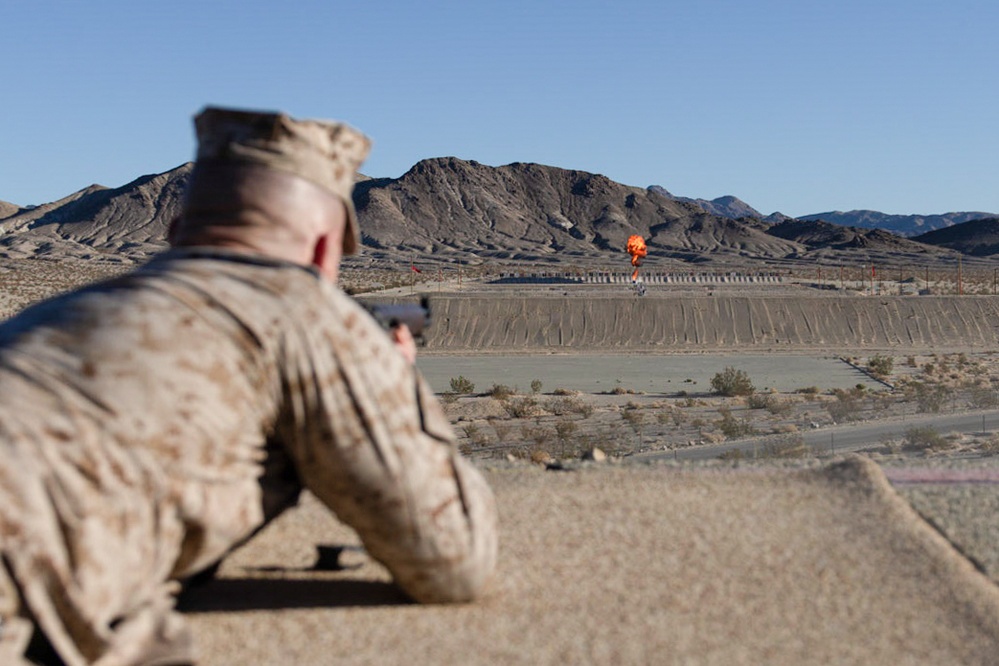 Brig. Gen. Clingan fires his first shot at The Combat Center