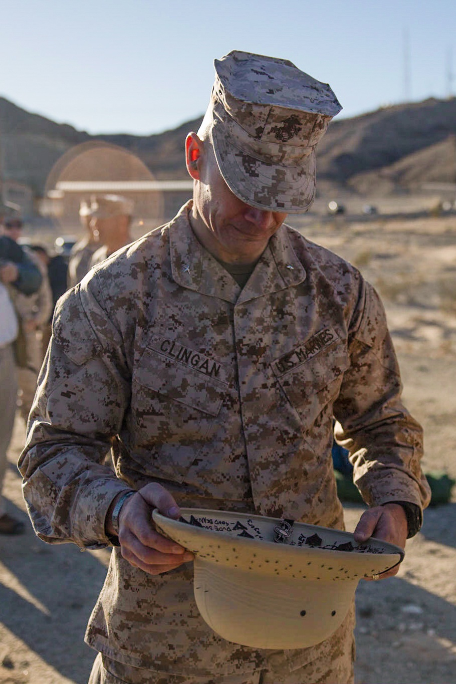 Brig. Gen. Clingan fires his first shot at The Combat Center