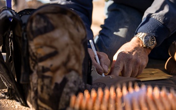 Brig. Gen. Clingan fires his first shot at The Combat Center