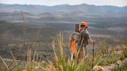 U.S. Army Veteran hunts on Fort Bliss