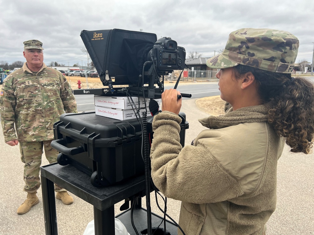 Behind the camera with Sgt. Nataja Ford - content creation