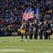 USS John C. Stennis (CVN 74) Colorguard presents colors at Steelers versus Browns