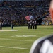 USS John C. Stennis (CVN 74) Colorguard presents colors at Steelers versus Browns