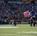 USS John C. Stennis (CVN 74) Colorguard presents colors at Steelers versus Browns