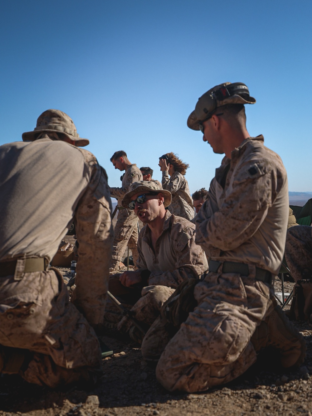 U.S. Marines with 2nd Battalion, 23rd Marine Regiment, conduct a sniper range in preparation for upcoming deployment