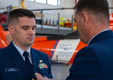 Coast Guard pilot receives Distinguished Flying Cross Medal