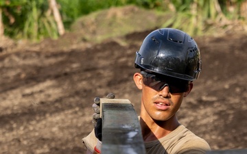 US Army Soldiers construct a dormitory during Tamiok Strike 2024