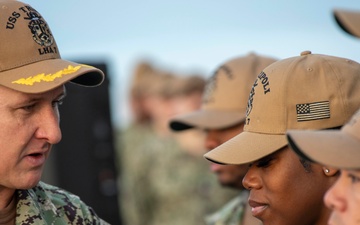 Sailors Aboard USS Tripoli Receive Achievement Awards