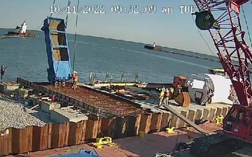 Cleveland West Breakwater Construction