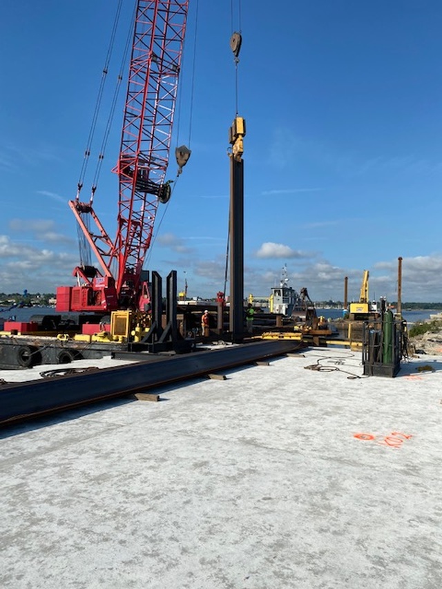 Cleveland West Breakwater Construction